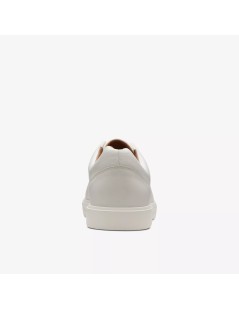 Clarks Sneakers Uomo Un Costa Liscio Tutto Pelle Bianco