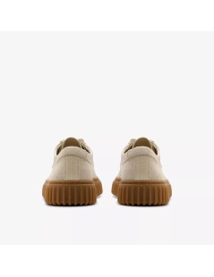 Clarks Stringate Torhill Vaschetta Fondo Rigato Off White