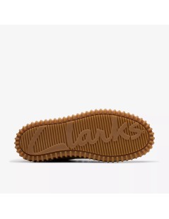 Clarks Stringate Torhill Vaschetta Fondo Rigato Tessuto Legno