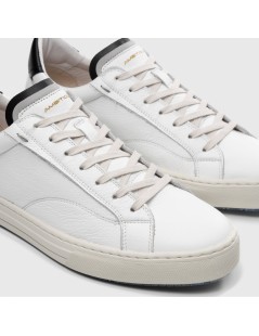 Ambitious Sneakers Cassetta Dettagli Camoscio Bianco Nero