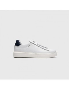 Ambitious Sneakers Fondo Cassetta Cuciture Retro Cocco Bianco Blu