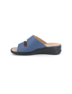 Grunland Ciabatta 2 Velcro Plantare Estraibile Nappa Jeans