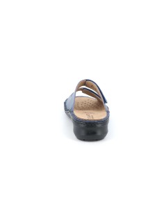 Grunland Ciabatta 2 Velcro Plantare Estraibile Nappa Jeans