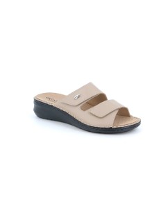 Grunland Ciabatta 2 Velcro Plantare Estraibile Nappa Sabbia