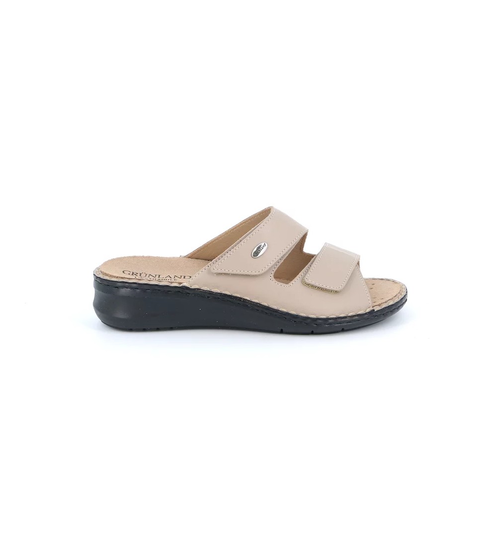 Grunland Ciabatta 2 Velcro Plantare Estraibile Nappa Sabbia