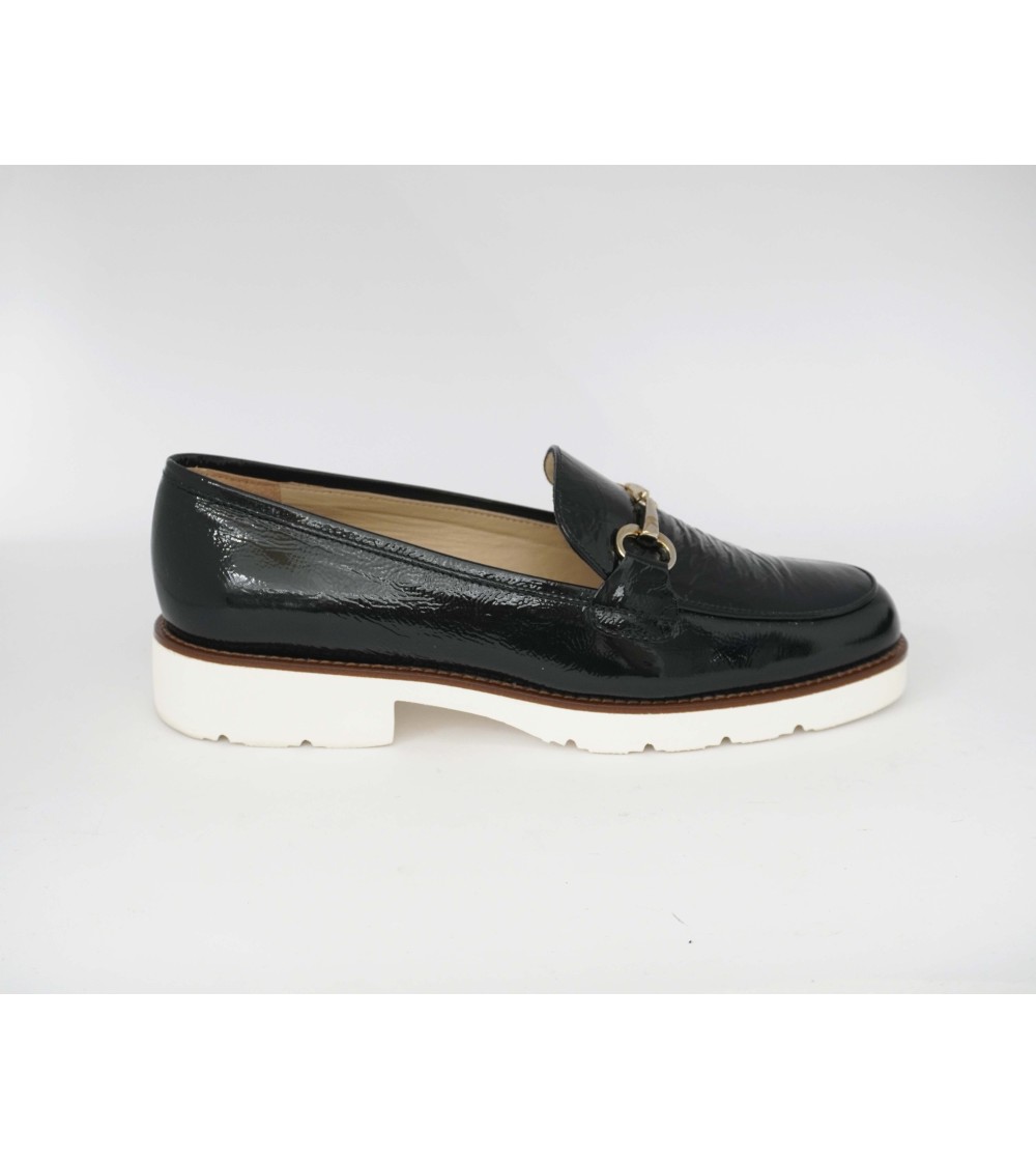 Luca Grossi Mocassino Donna Vaschetta Slim Naplak Blu Notte