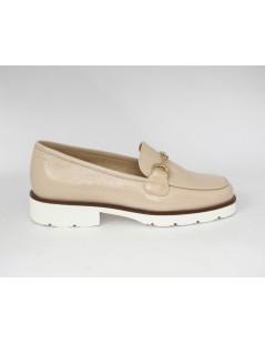 Luca Grossi Mocassino Donna Vaschetta Slim Naplak Nude