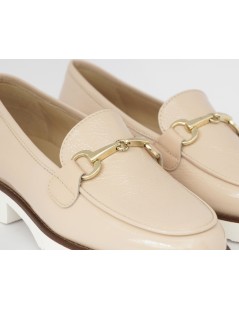 Luca Grossi Mocassino Donna Vaschetta Slim Naplak Nude