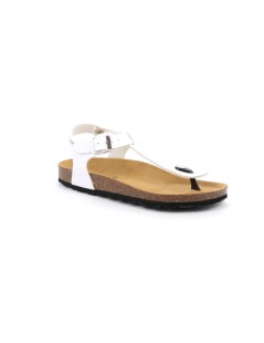 Grunland Sandalo Donna Infradito Gizeh Bio Bianco
