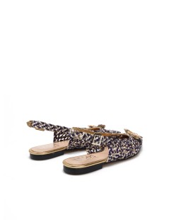 Hego's Slingback Traforata Punta Chiusa Gioiello Farfalla Talpa