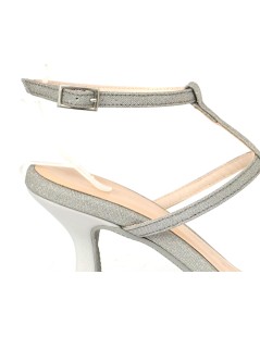 Lorenzo Mari Sandalo Tacco Medio Etrusca Galassia Argento
