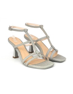 Lorenzo Mari Sandalo Tacco Medio Etrusca Galassia Argento