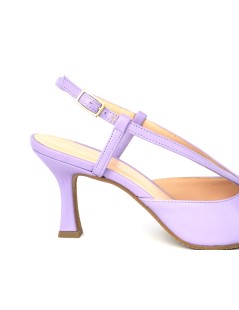 Lorenzo Mari Sandalo Fasciato con Fiocchetto Nappa Lavanda