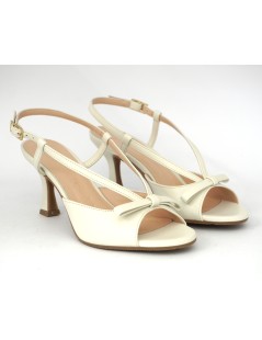 Lorenzo Mari Sandalo Fasciato con Fiocchetto Nappa Burro