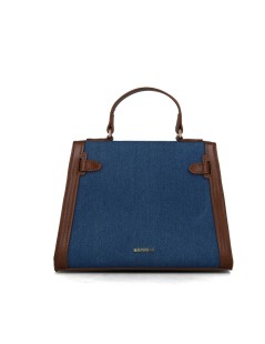 Menbur Bauletto Bags a Mano con Tracolla Tessuto Jeans