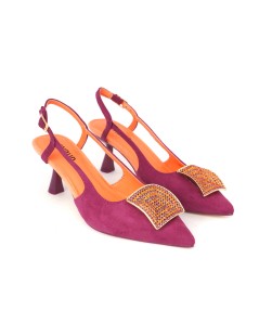 Menbur Slingback Punta Accessorio Strass Bouganville