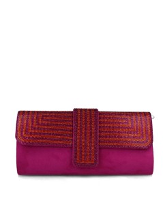 Menbur Pochette Patta Strass Bicolore Bouganville