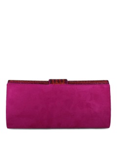 Menbur Pochette Patta Strass Bicolore Bouganville