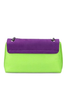 Menbur Mini Bag Tracolla Patta Accessorio Viola Verde