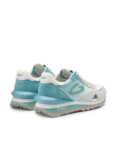 Guardiani Sneakers Sfumata Fondo Cassetta Logo G Bianco Azzurro