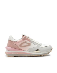 Guardiani Sneakers Sfumata Fondo Cassetta Logo G Bianco Rosa