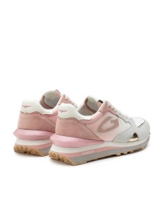 Guardiani Sneakers Sfumata Fondo Cassetta Logo G Bianco Rosa