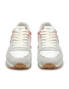 Guardiani Sneakers Sfumata Fondo Cassetta Logo G Bianco Rosa