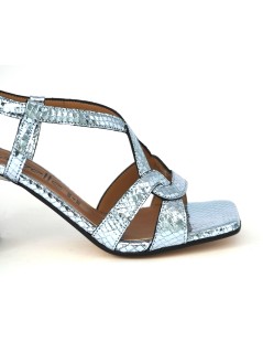 Le Gazzelle Sandali Tacco Listini Incrociati Tejus Lam Blu Jeans