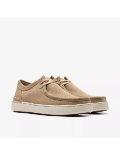 Clarks Stringate Courtlite Ingegnere Nabuk Quercia Beige