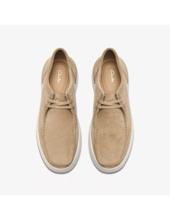 Clarks Stringate Courtlite Ingegnere Nabuk Quercia Beige