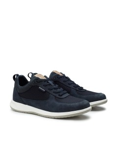 Docksteps Sneakers Uomo Leggere Tela Nabuk Blu