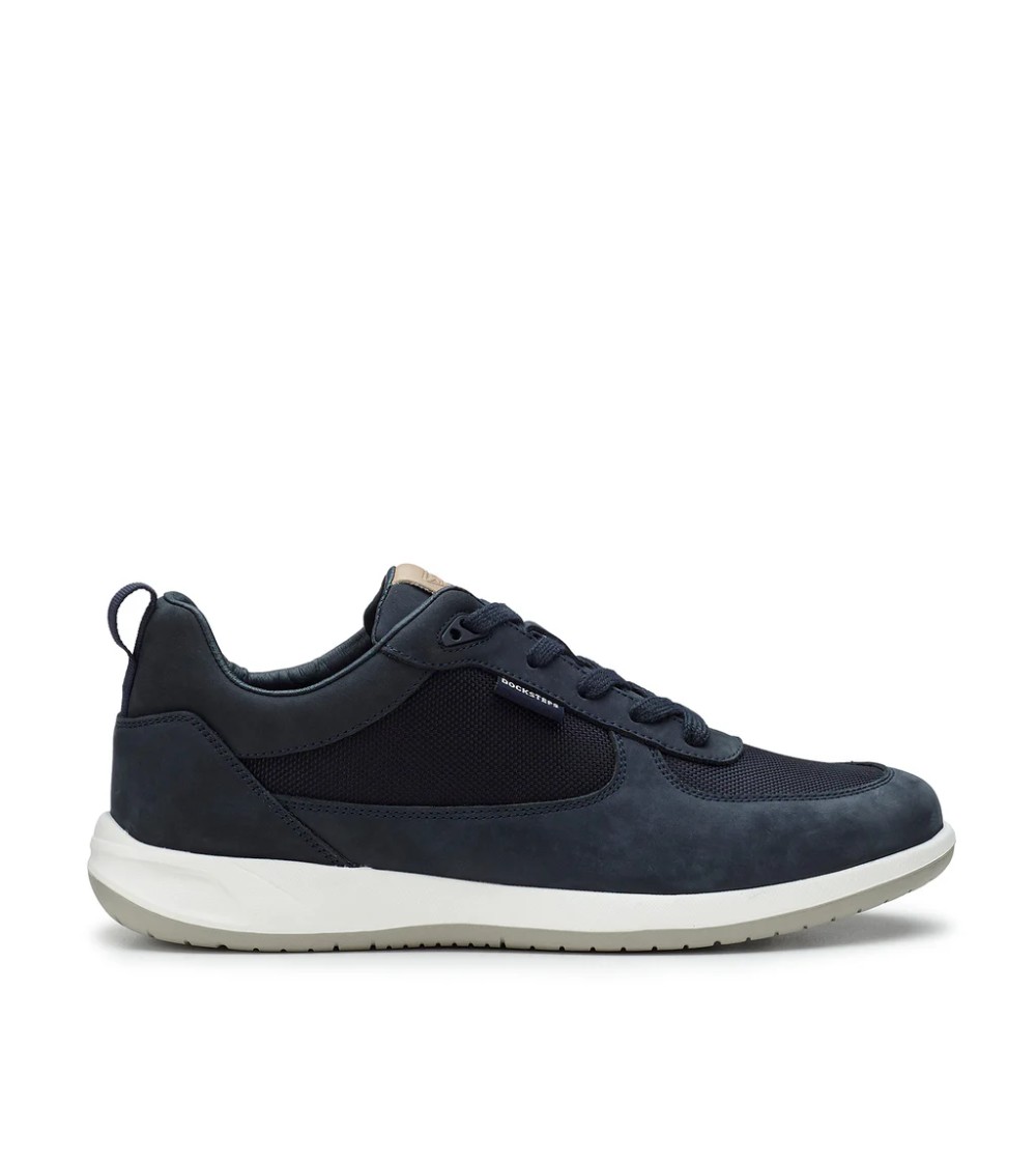 Docksteps Sneakers Uomo Leggere Tela Nabuk Blu