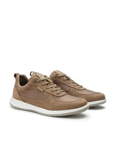 Docksteps Sneakers Uomo Leggere Tela Nabuk Beige