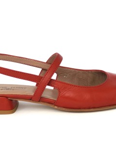 Triver Flight Slingback Doppio Braccialetto Nappa Rosso