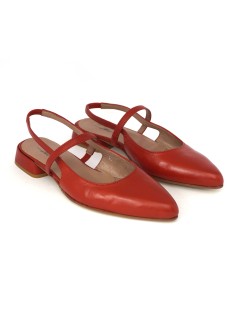Triver Flight Slingback Doppio Braccialetto Nappa Rosso