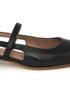 Triver Flight Slingback Doppio Braccialetto Nappa Nero