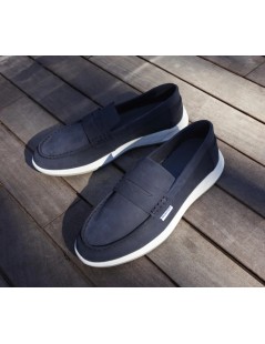 Docksteps Mocassino Uomo Vaschetta Cucita Morsetto Blu