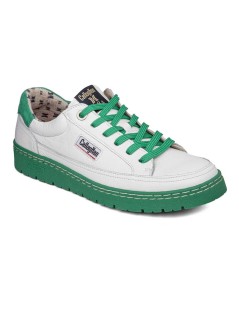 Callaghan PETETE Sneakers Pelle Fondo Cuciture Bianco Verde