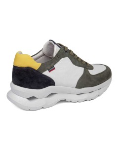 Callaghan MARE Sneakers Doppio Volume Dettagli Camoscio Kaki