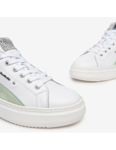 Nero Giardini Sneakers con Inserti Fuxia Multi Bianco Lime