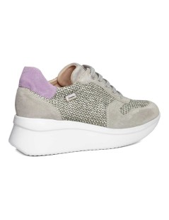 Callaghan HANNA Sneakers Rafia Dettagli Camoscio Oliva