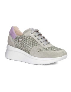 Callaghan HANNA Sneakers Rafia Dettagli Camoscio Oliva