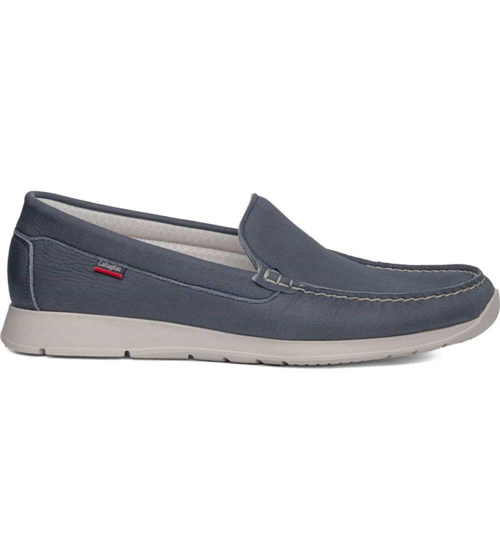 Callaghan Mocassino Casual con Vaschetta Cucita Nabuk Blu