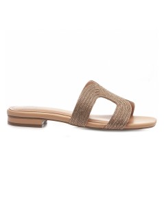 Bibi Lou Ciabatta Tacco Basso Fascia Strass Aperta Scollo Nudo