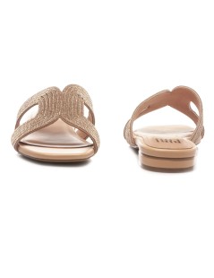 Bibi Lou Ciabatta Tacco Basso Fascia Strass Aperta Scollo Nudo