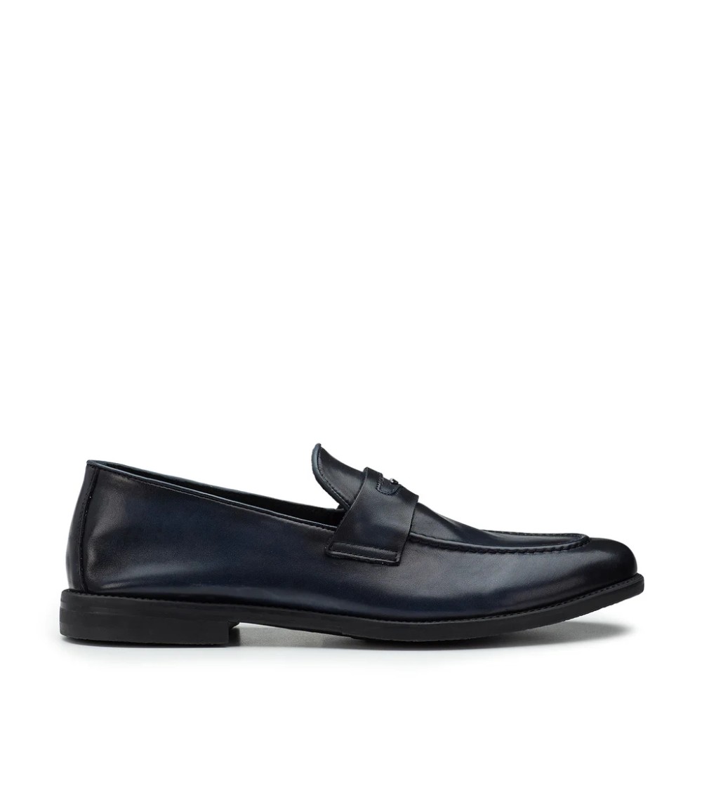 Guardiani Mocassino Vaschetta Morsetto Accessorio Metallo Blu