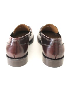 Franco Fedele Mocassino Spazzolato College Fondo Cuoio Bordeaux