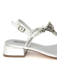 Menbur Sandalo Infradito Laminato Gioiello Argento