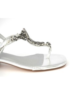 Menbur Sandalo Infradito Laminato Gioiello Argento