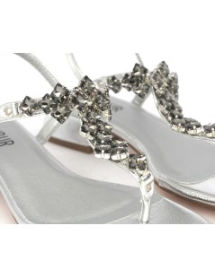 Menbur Sandalo Infradito Laminato Gioiello Argento